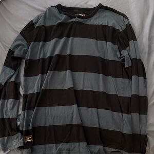 Vintage fourstar Striped Black and Gray Men's Shirt